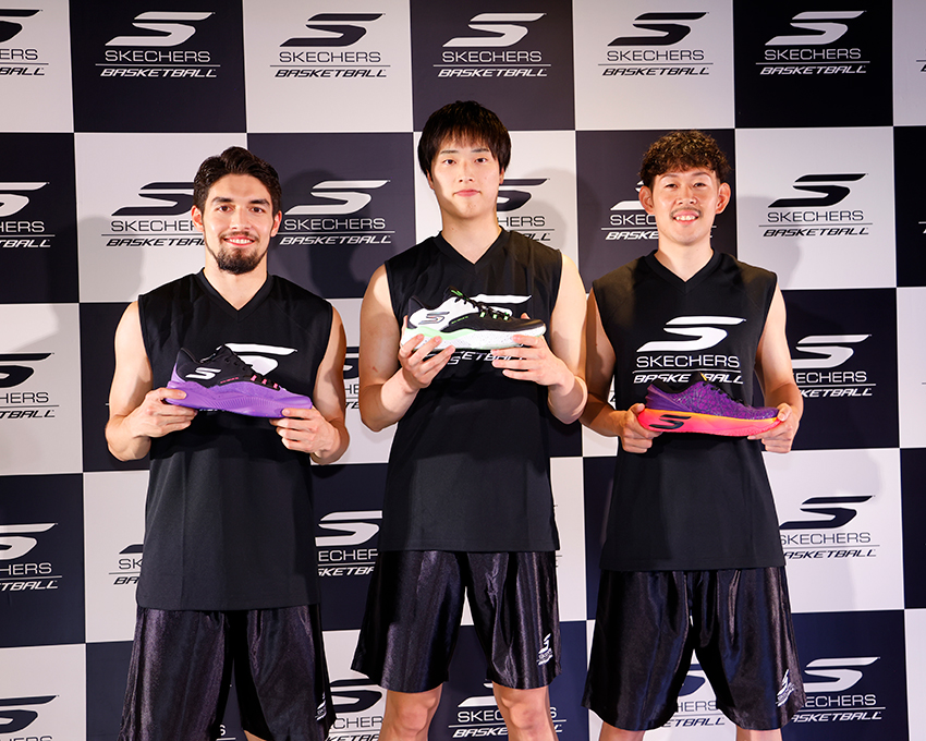 スケッチャーズ」が“未来のバッシュ”を発表！ Bリーガーら6名と契約