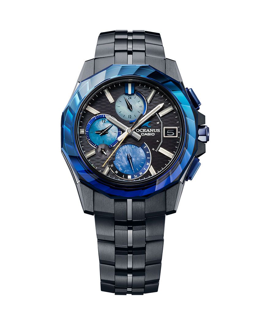 OCW-S6000AP　ケースサイズH47.１×W47.5mm、メタルバンド、10気圧防水、 世界限定700本　49万5000円／オシアナス（カシオ計算機0120-088-925）