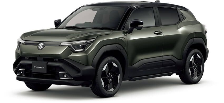 スズキ eビターラ。車両本体価格399万3000円〜492万8000円。CEV補助金は127万円。最大航続距離は433km〜520km。