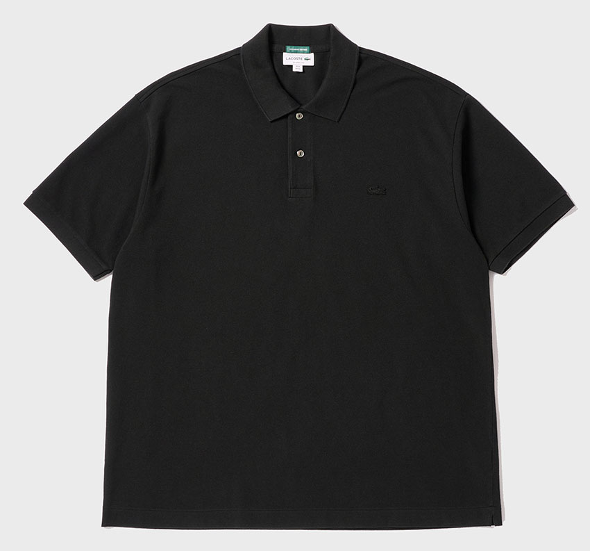 LACOSTE 幾何学模様 ポロシャツ FR3/US3 大人が求めた“同色のロゴ＆ボディ”。ラコステ「名作ポロ」が古着風