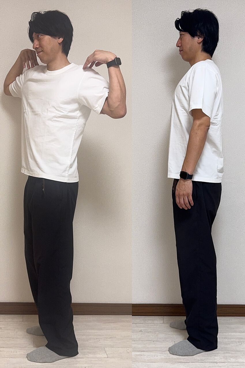 Tシャツの季節は姿勢の悪さが目立つ!? 大人気整体師が教える“巻き肩リセットストレッチ” - 1枚目の画像