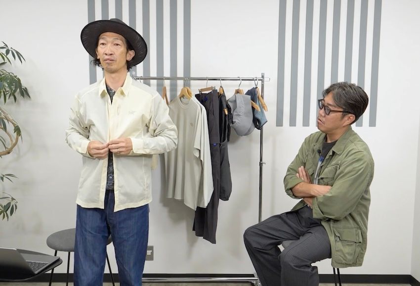 ハラ（178cm、60kg）は「アークテリクス」のSサイズを着用