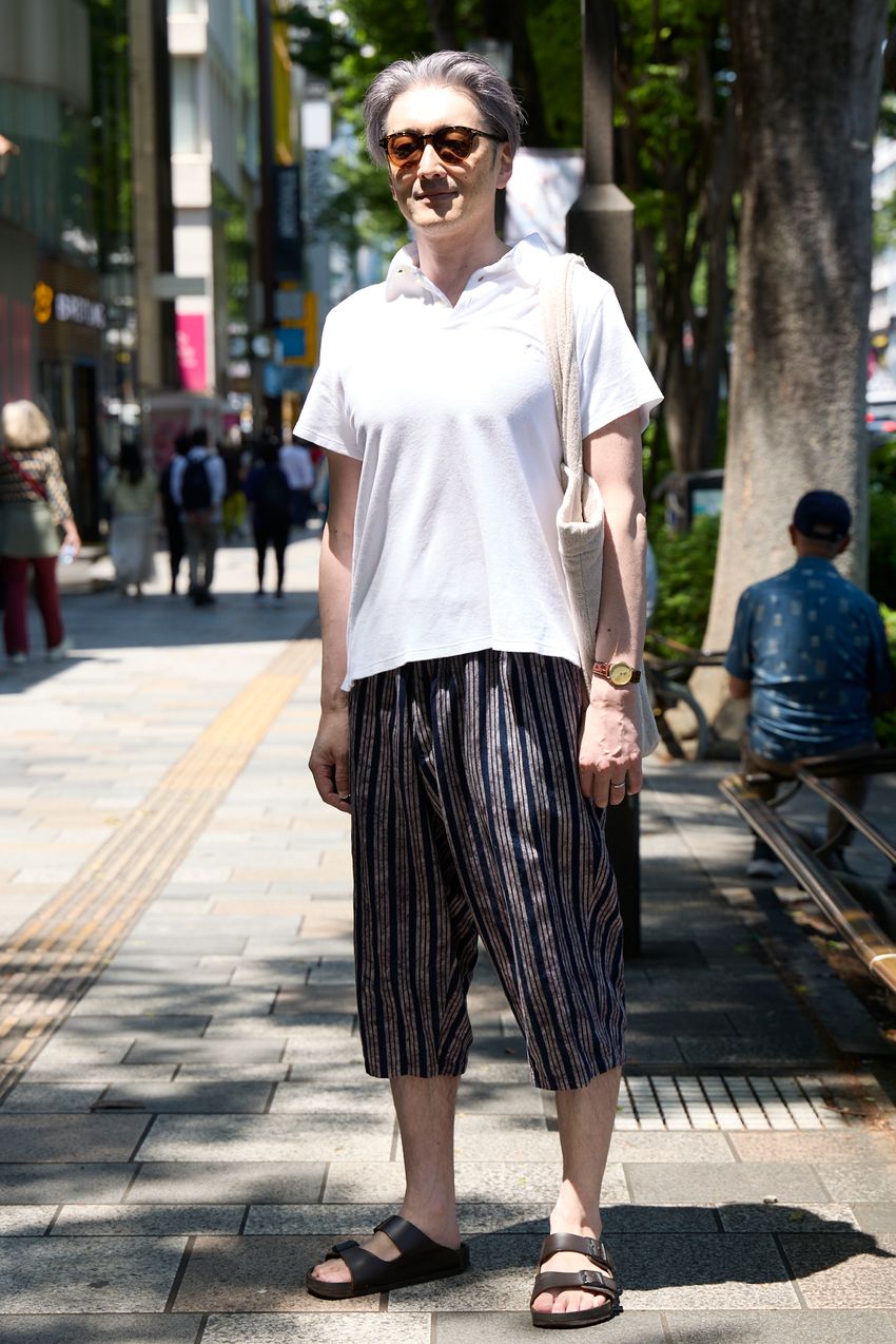 初夏パンツは「ヨウジヤマモト」の“太め”が正解！圧倒的個性を付与したスタイルサンプル - 2枚目の画像