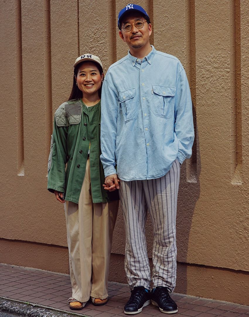 シャツ＝リーバイス　パンツ＝不明　サングラス＝ポロ ラルフ ローレン