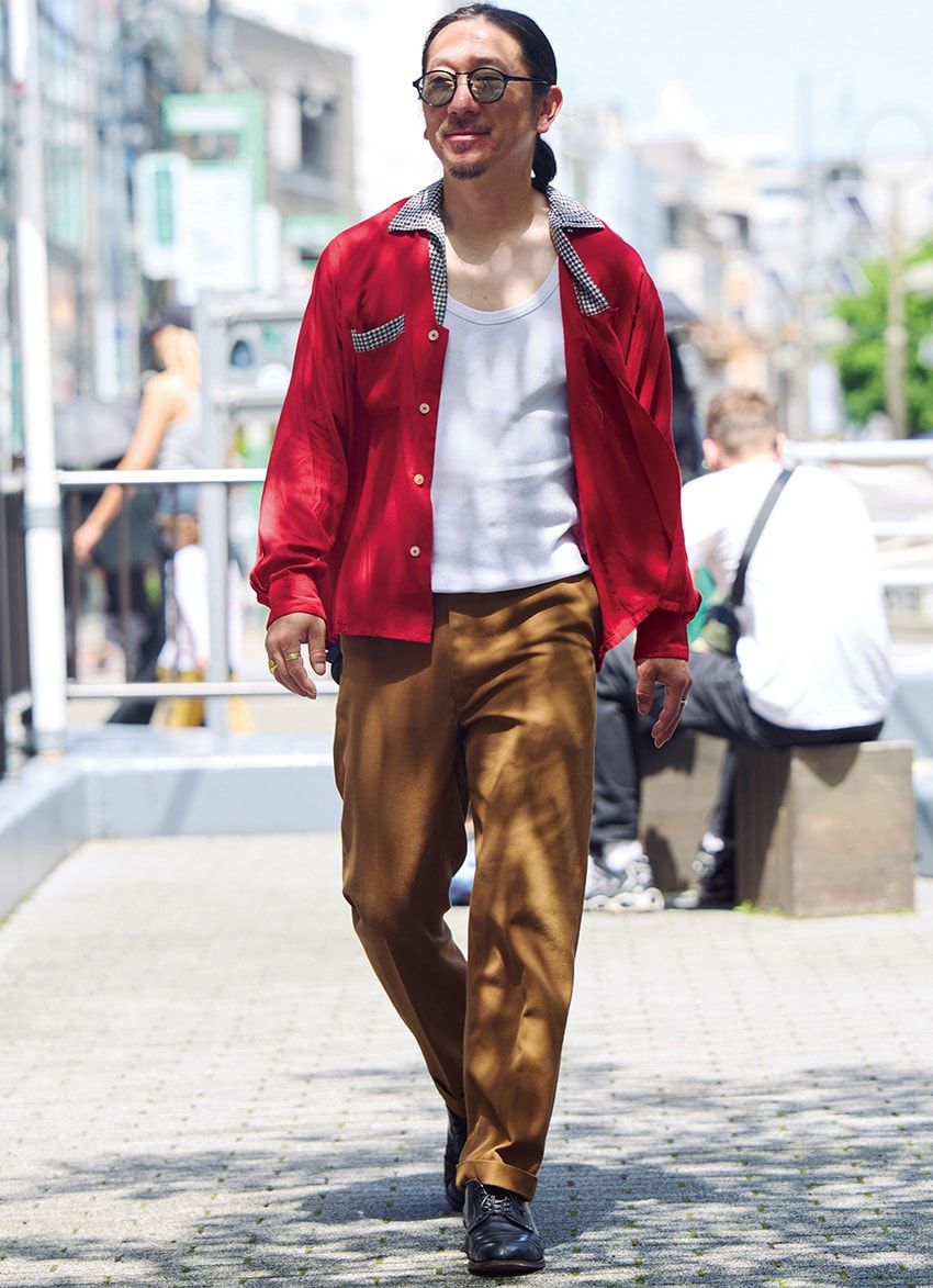 シャツ、パンツ＝古着