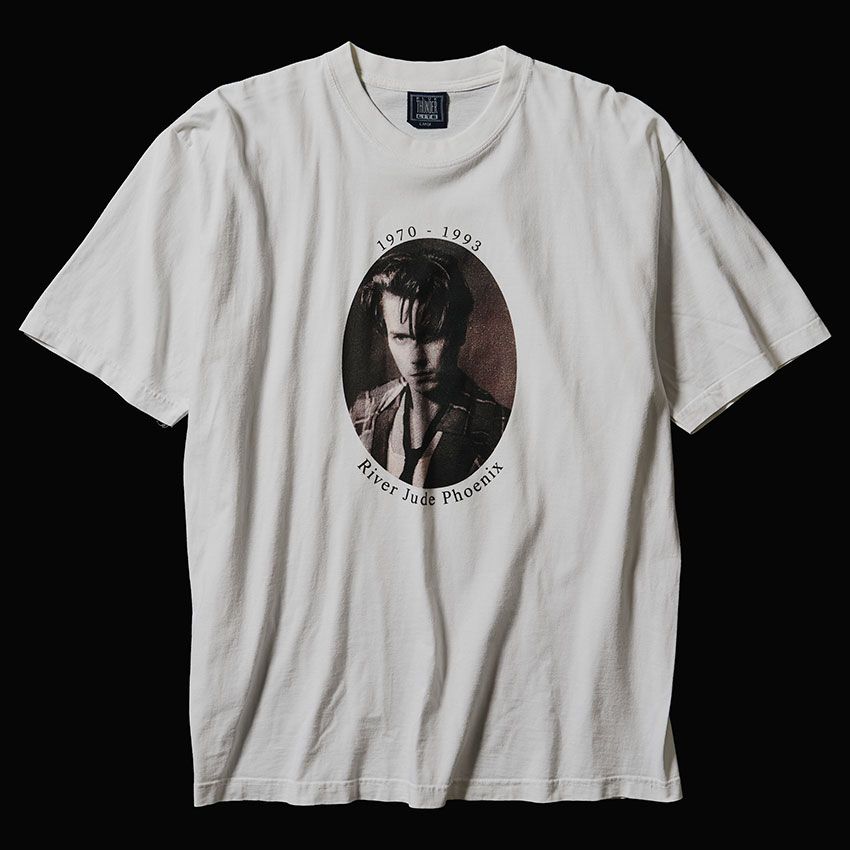 リバー・フェニックス ポートレートTシャツ Photo by Bruce Weber 1990年代 65万円