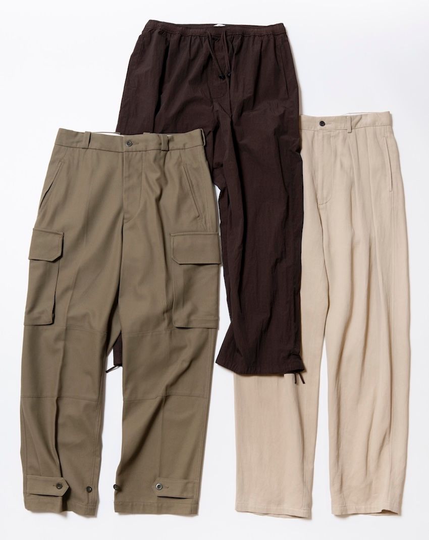 （左から）カーゴパンツ4万7300円／タンジェント（タンジェント