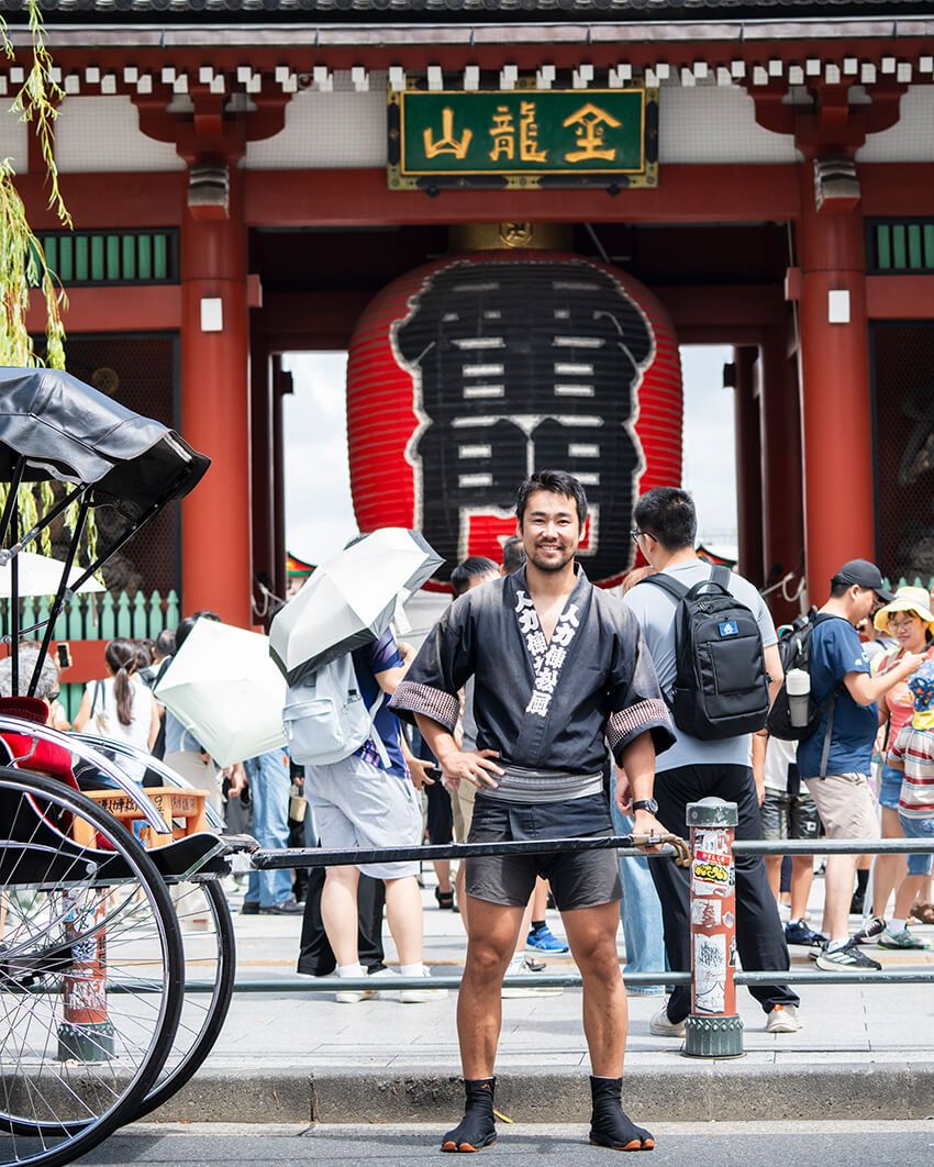 プロラグビー選手から浅草・人力車の車夫へ。直感で選んだセカンドキャリアと「餅屋」で狙う世界進出 - 8枚目の画像
