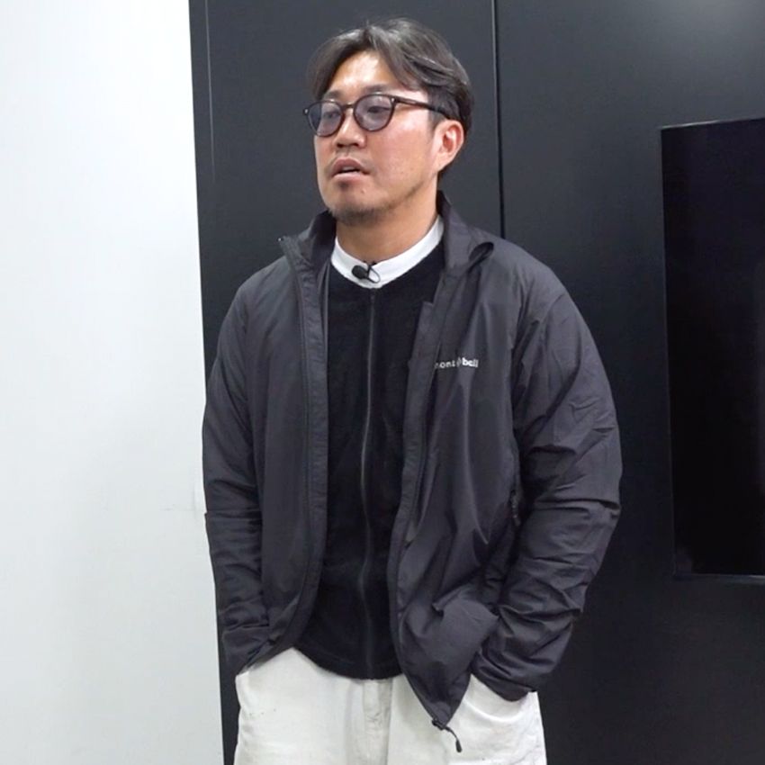 キクチさん（171cm、70kg）は「モンベル」のMサイズを着用