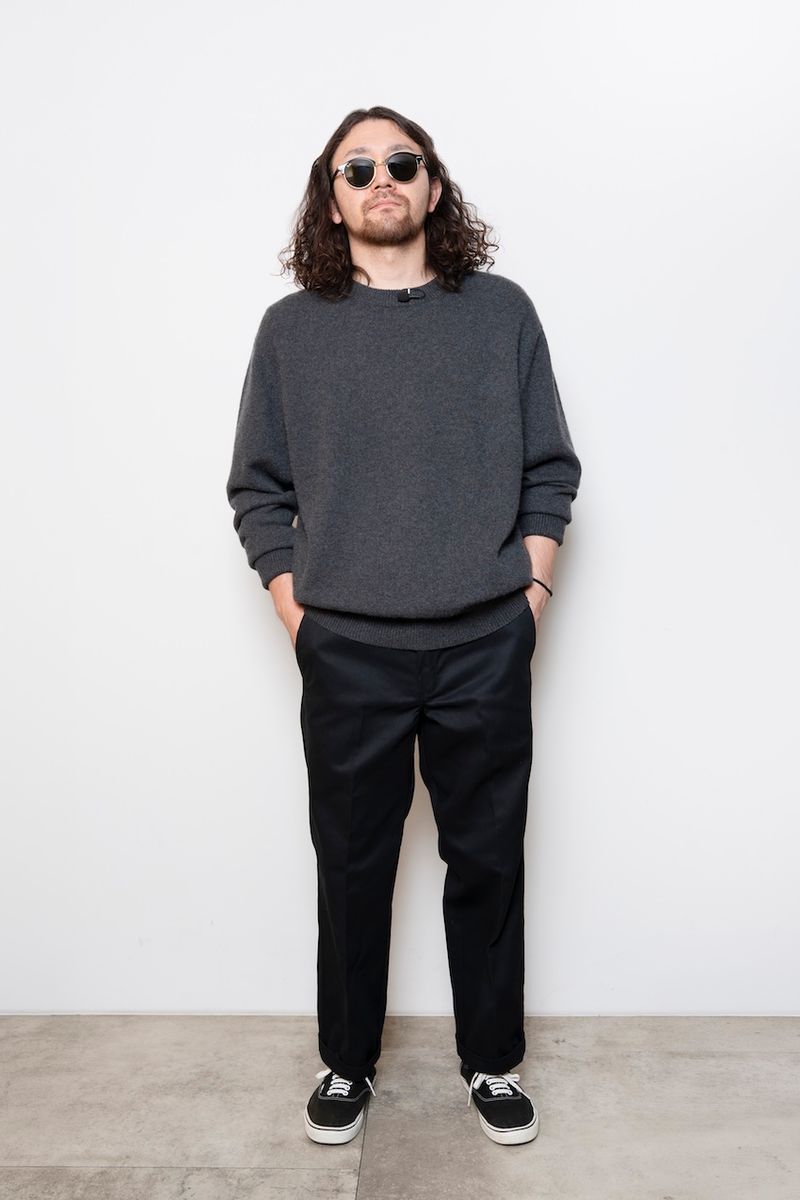 「873  ワークパンツ」 8250円／ディッキーズ（エドウイン・カスタマーサービス　0120−008−503）※176cm・34インチを着用