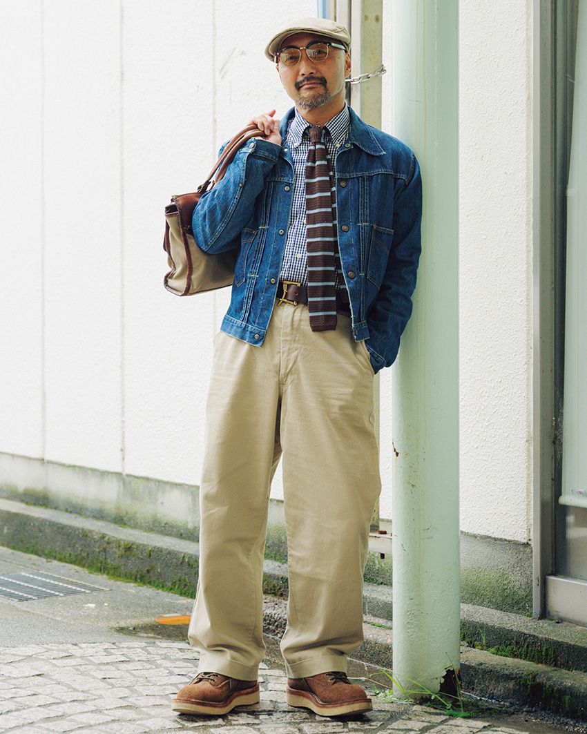 「デニム × 古着」のお手本コーデが集結！“ビッグE”の王道アメカジに、ミリタリー＆ワークテイストも - 6枚目の画像
