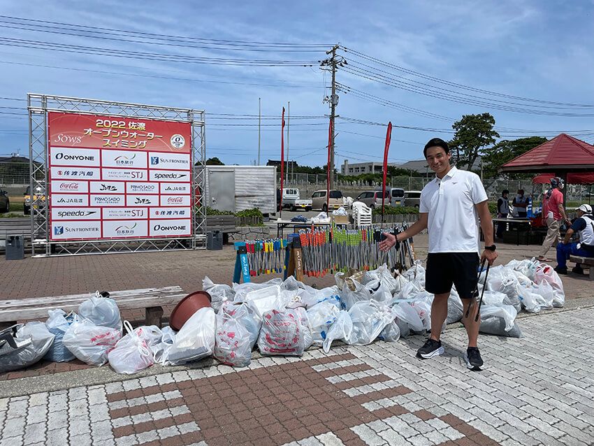 スポーツジャーナリストとして、水泳や海にまつわるさまざまなイベントに、自身でも企画・参加しながら伝える活動を行う。