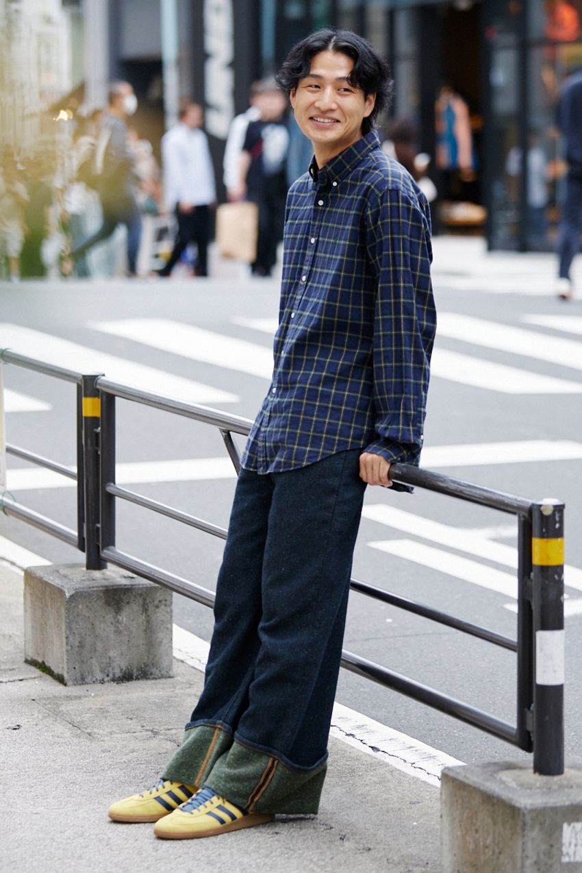 シャツは「チェックorストライプ」が今っぽい！ 洒落者たちの着こなしをパパラッチ - 5枚目の画像