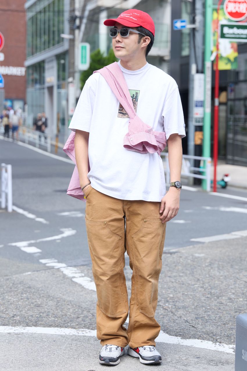 パンツの裾は溜まりはどれくらいが正解？ ワイドパンツを穿きこなす5名のリアルコーデで検証 - 5枚目の画像