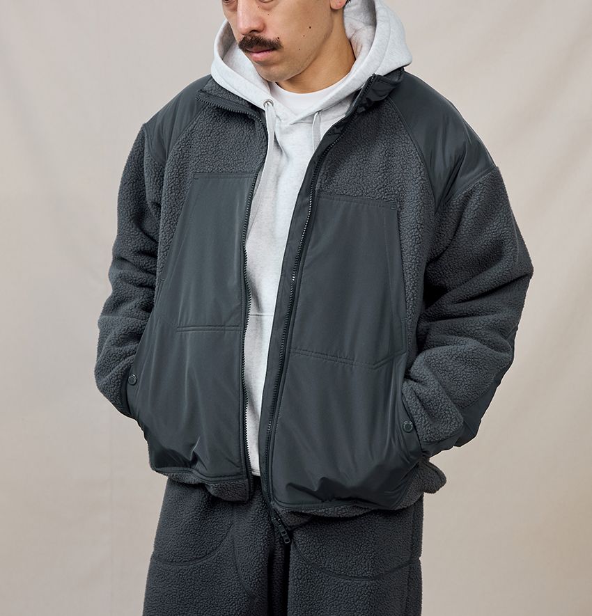 「フリースユーティリティジャケット」4990円／GU×エンジニアド ガーメンツ（GU　https://www.gu-global.com）　