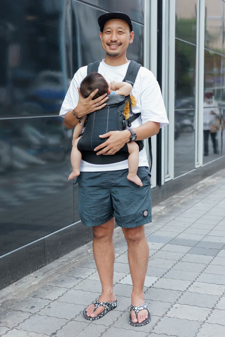 Tシャツ ブルックスブラザーズ×アーバンリサーチ  パンツ ストーンアイランド  シューズ ウーフォス×タカヒロミヤシタザソロイスト.  帽子 ナイキ  腕時計 カシオ  ブレスレット 不明  リング エルメス