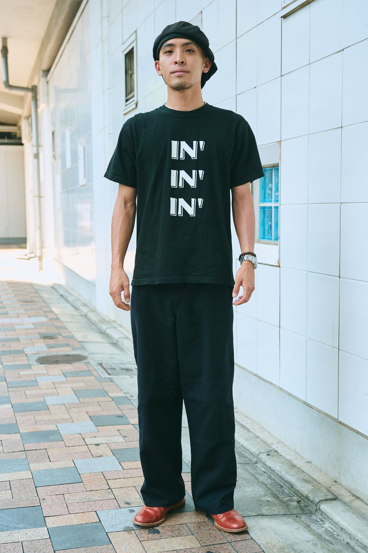 Tシャツ 不明 パンツ ディッキーズ シューズ メゾンマルジェラ 帽子 カシラ 腕時計 フォッシル