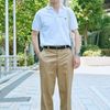 ラコステのポロシャツコーディネート | 250907-0911-42 山下 岳