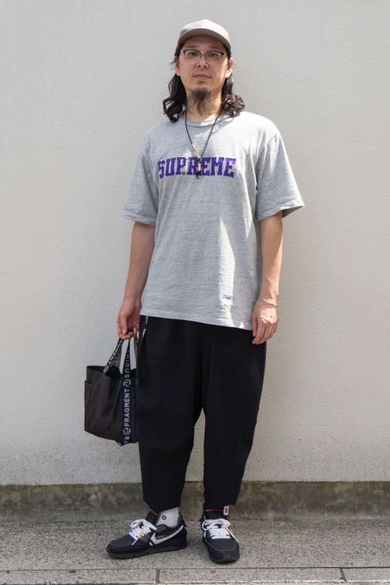 シュプリームのTシャツコーディネート | 250909-1225-45 嘉山圭樹