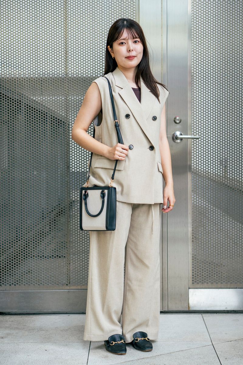 スピックアンドスパンのジャケットコーディネート | 250914-1222-34 シオリ