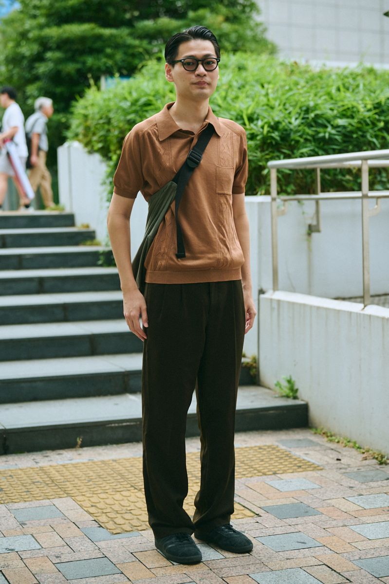 古着のポロシャツコーディネート | 250920-0319-43 玉城剛之介