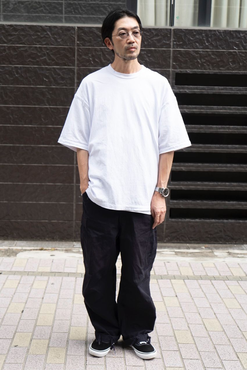 サカイ、アナトミカ、フリークス。白Tシャツ一枚で成立する洒落たモノトーンコーデ3パターン！ - 5枚目の画像