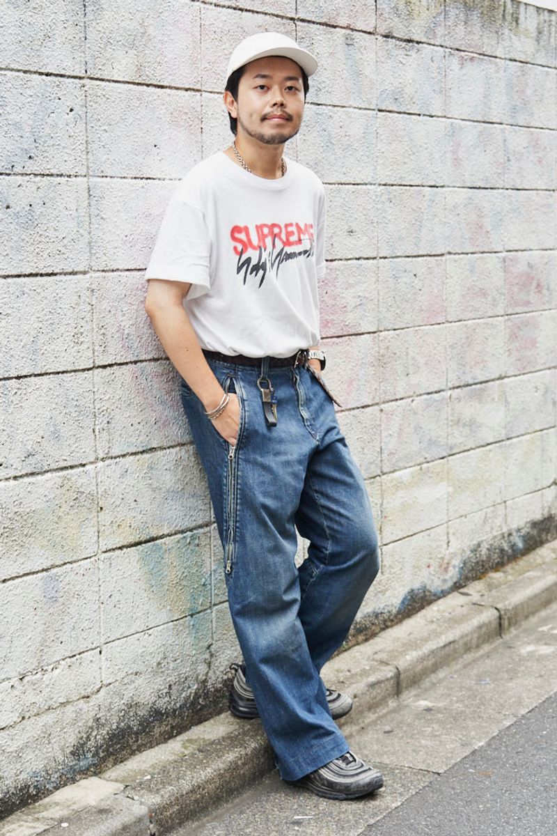シュプリーム×ヨウジヤマモトのTシャツコーディネート | 250923-1759-45 香川剛毅
