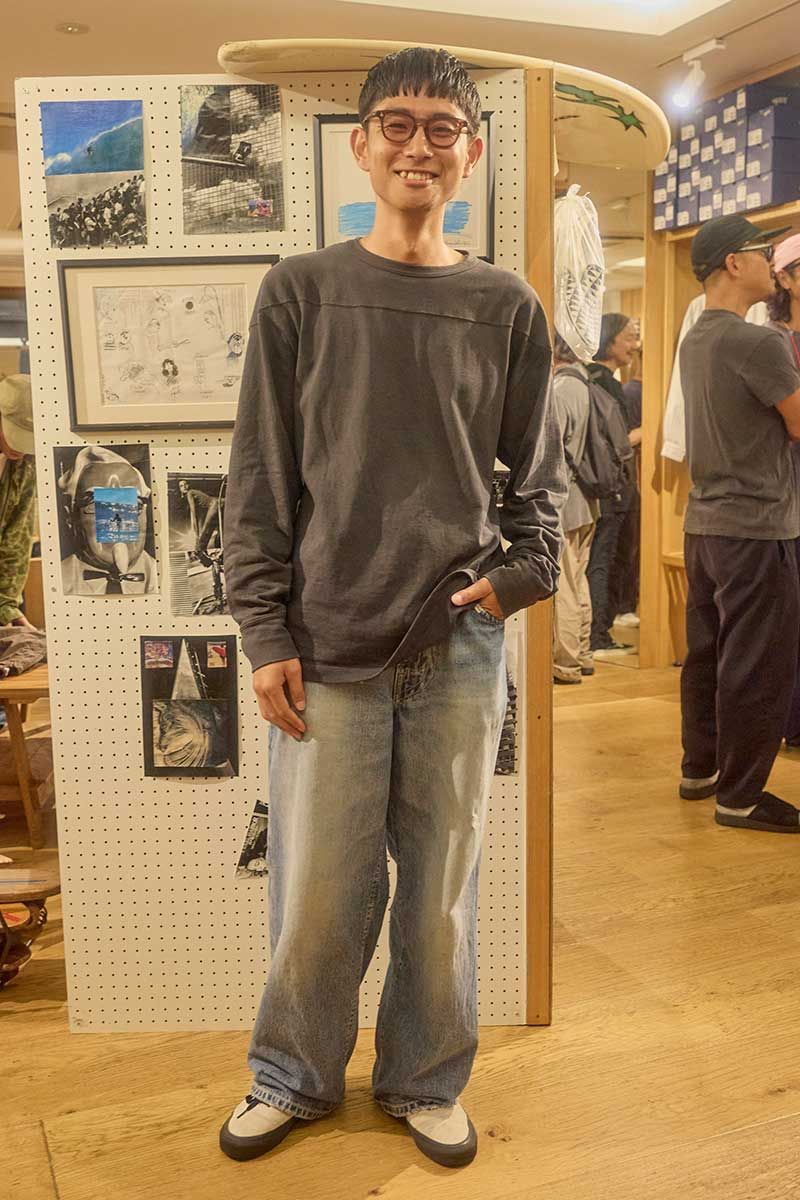 ピルグリム サーフ＋サプライのTシャツコーディネート | 250922-1224-18 原田大嗣 6枚目の写真