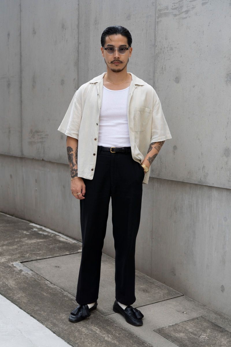 ノーブランドのシャツコーディネート | 250924-2256-57 鈴木 凌 3枚目の写真