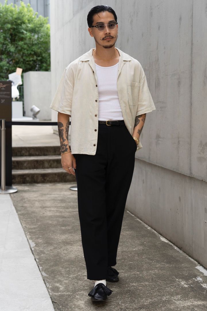 シャツ ノーブランド カットソー フルーツオブザルーム パンツ 古着 シューズ ヒデヤハウス 眼鏡 ジュリアスタートオプティカル 腕時計 セイコー ブレスレット ヴィンテージ リング ガガン リング2 ヨン リング3 ヴィンテージ ベルト トリーレザー