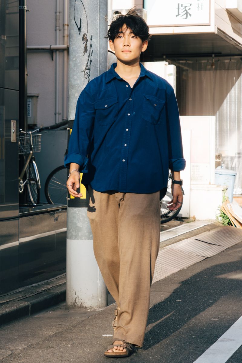 古着のシャツコーディネート | 251002-1312-04 谷村晃太郎