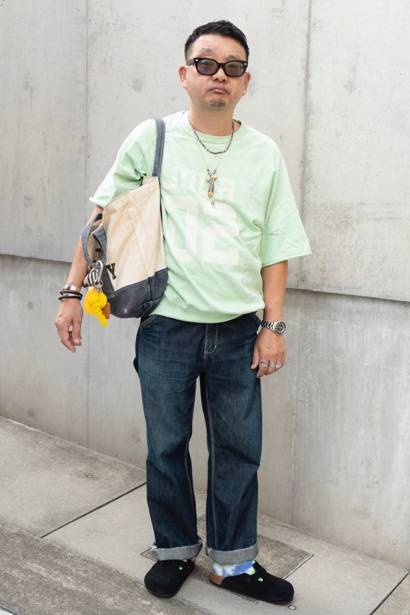 ベイフローのTシャツコーディネート | 251002-1626-59 れん、あおちゃん、ゆいの父