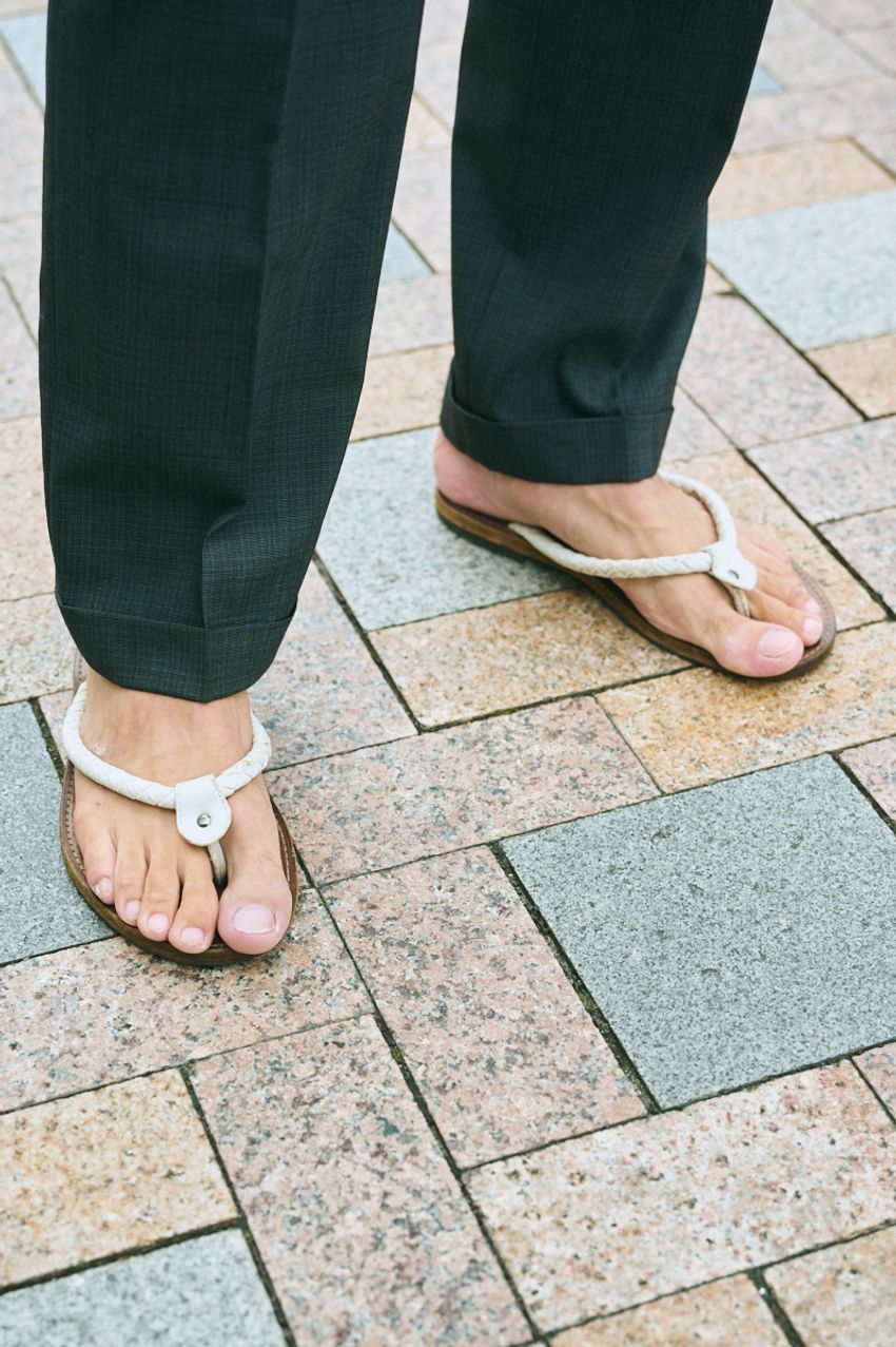 【最新】セットアップスタイル3選。「テーラード」「コーデュロイ」「シャカシャカ」テイスト別にスナップで - 6枚目の画像