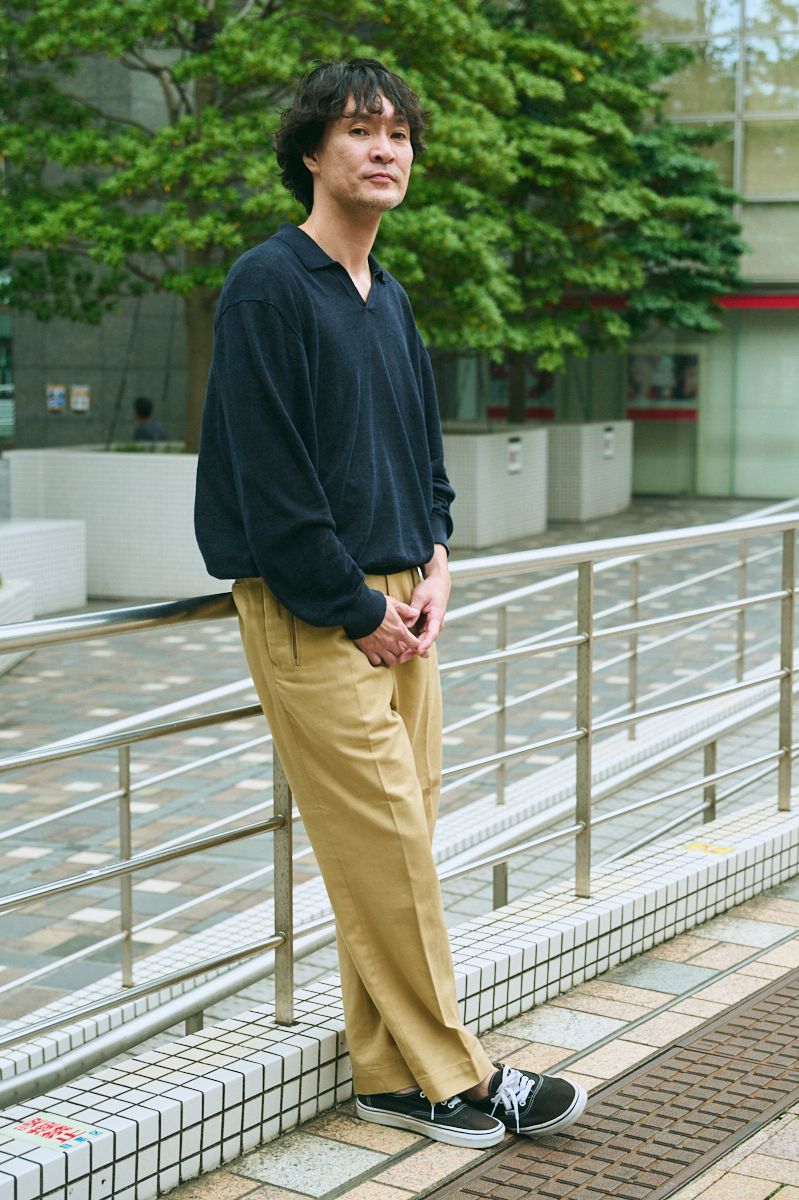 ザラのポロシャツコーディネート | 251019-1449-13 須賀