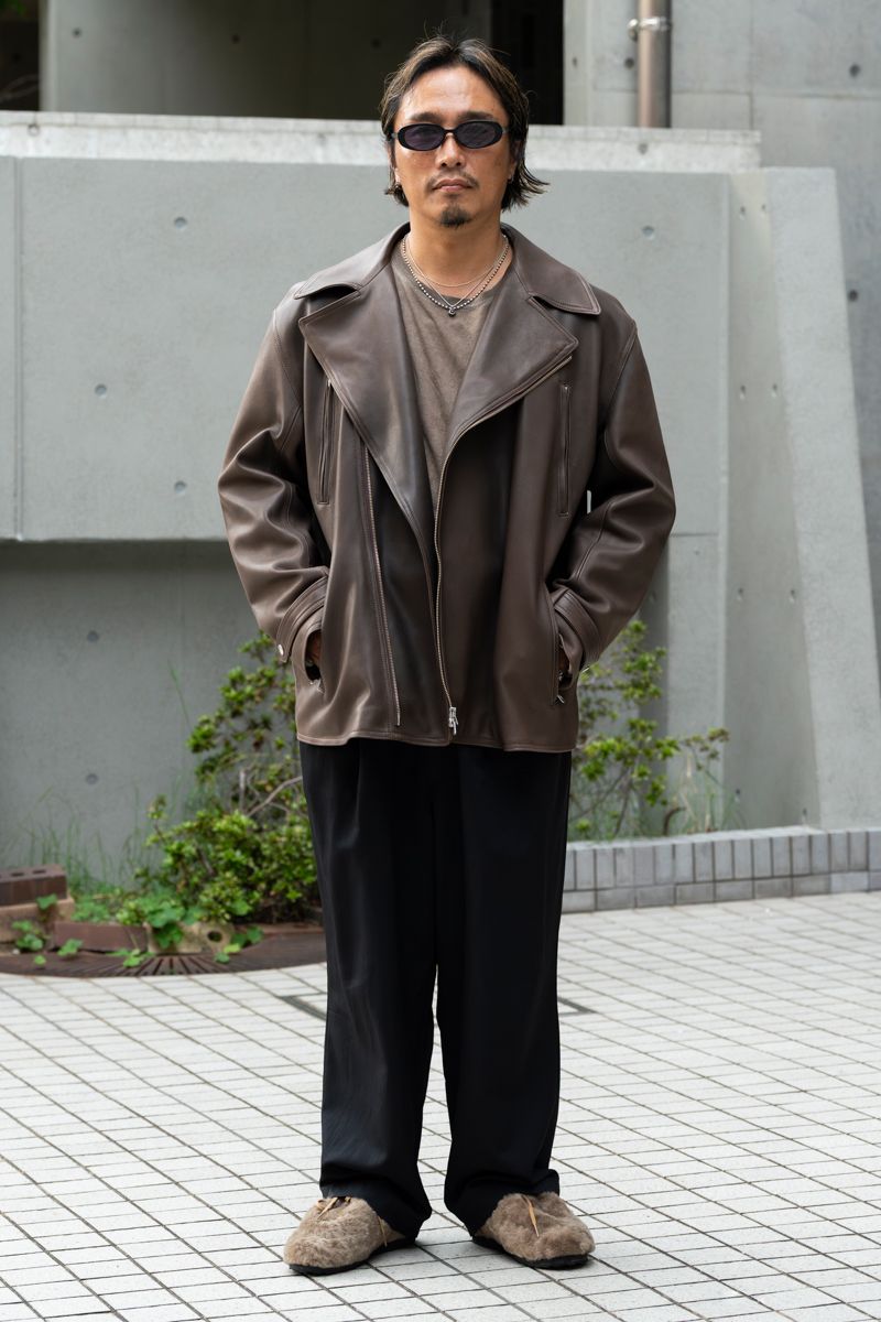 ジョンリンクスのライダーズジャケットコーディネート | 251021-1048-08 日永和孝 4枚目の写真