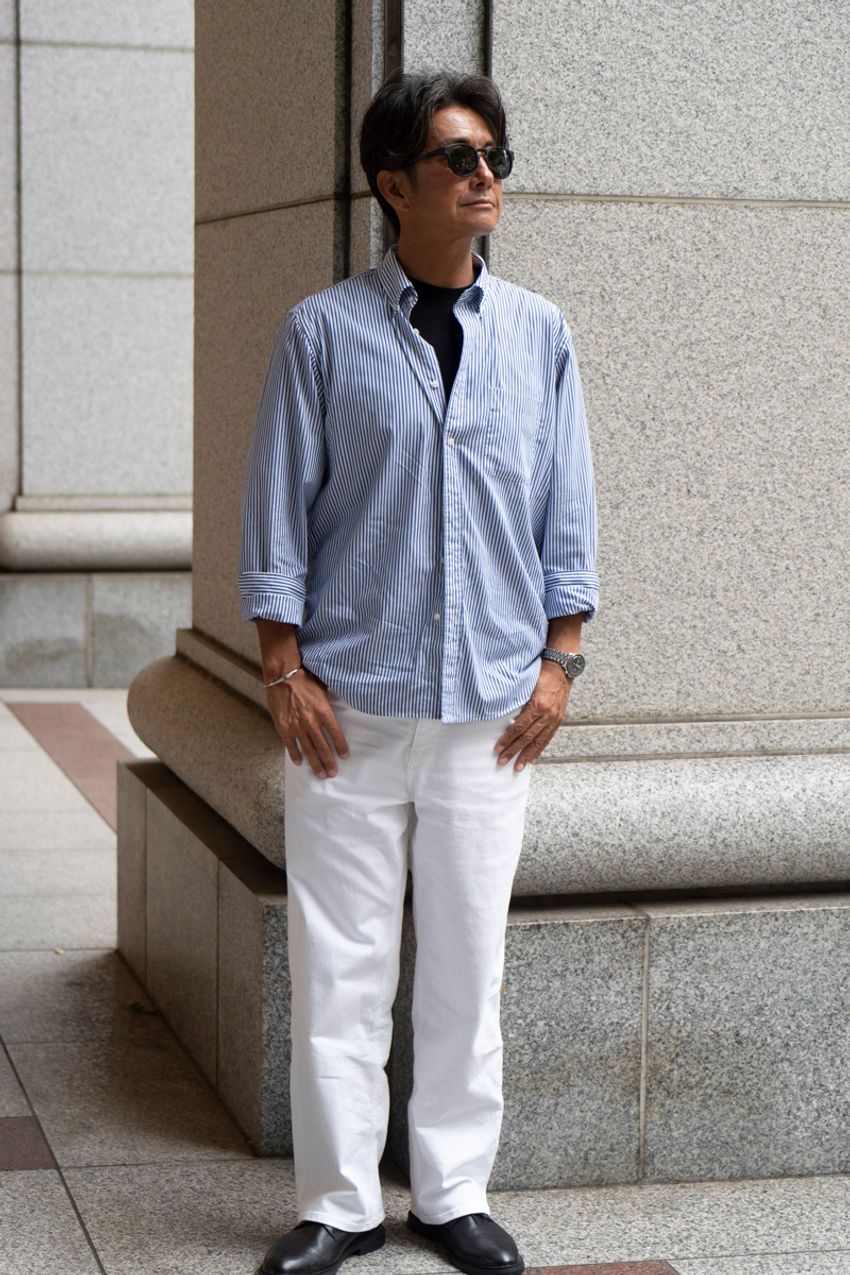 スラックス、ニットジャケットetc.「キレイめカジュアル」を体現した大人5名の着こなし - 4枚目の画像