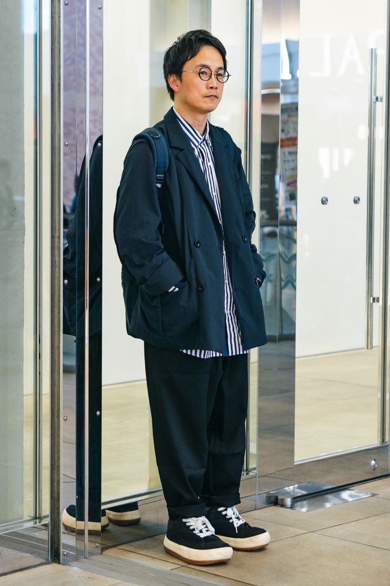 ジャケット サカイ  シャツ サカイ  パンツ グラミチ  シューズ ノースウェーブ  眼鏡 フォーナインズ  バッグ ポーター  腕時計 カシオ