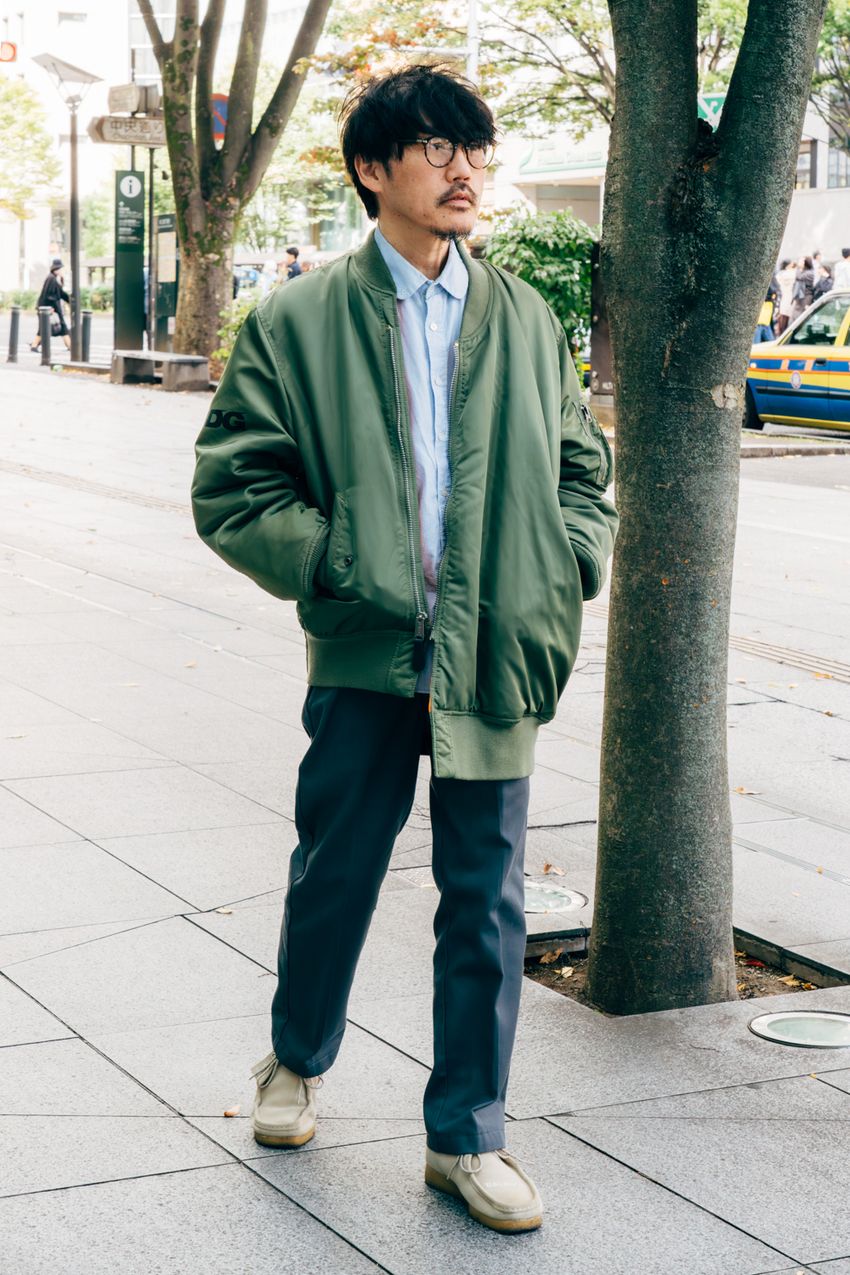 「ディッキーズ」を愛する4名の大人をスナップで。選んだのは黒系、ミリタリーJK、スウェット合わせ - 4枚目の画像