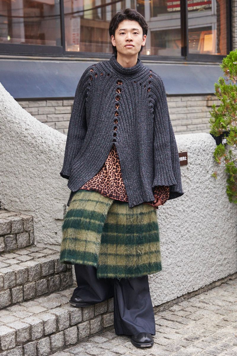 不明のポンチョコーディネート | 251116-1436-10 コウタ