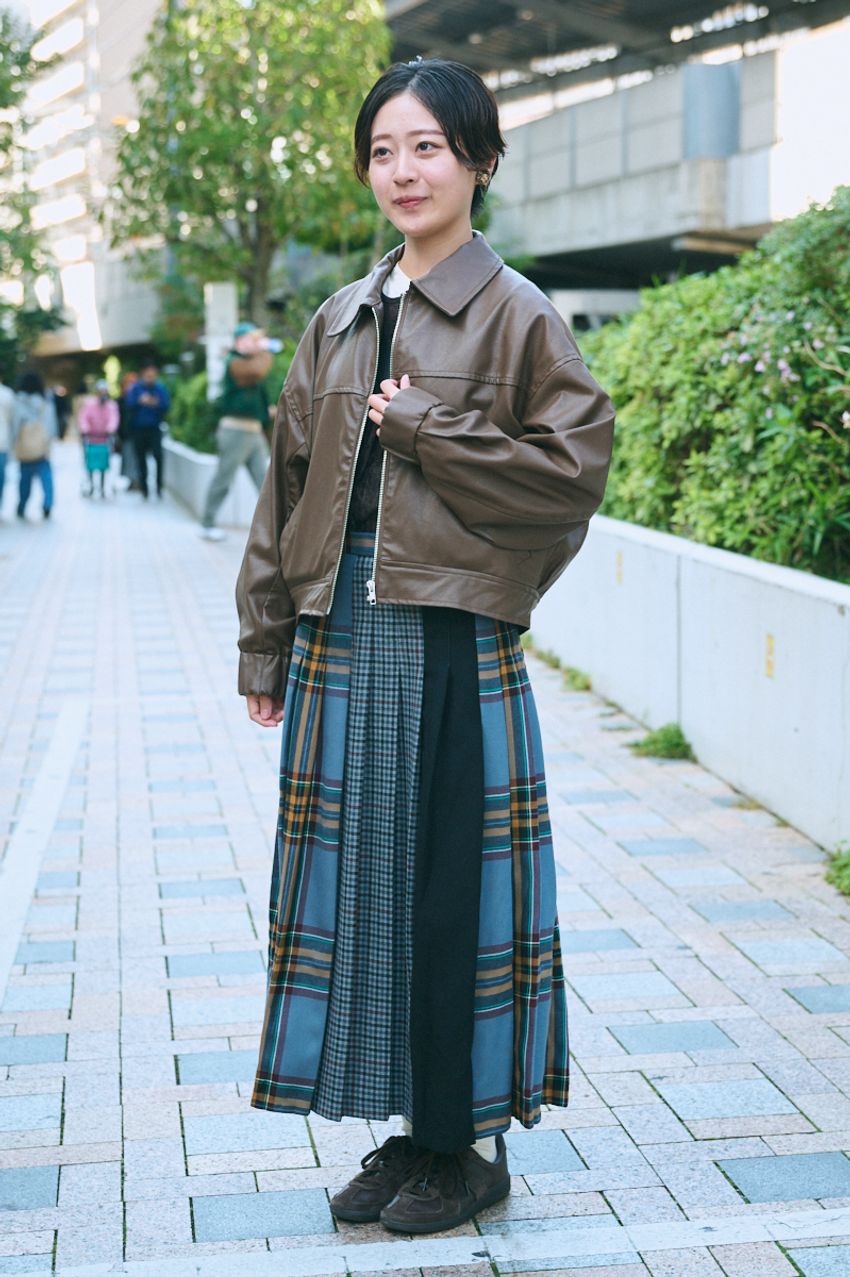 ブラックよりブラウン系が今っぽい？“レザーアウター”のリアルトレンドを街角調査！ - 10枚目の画像