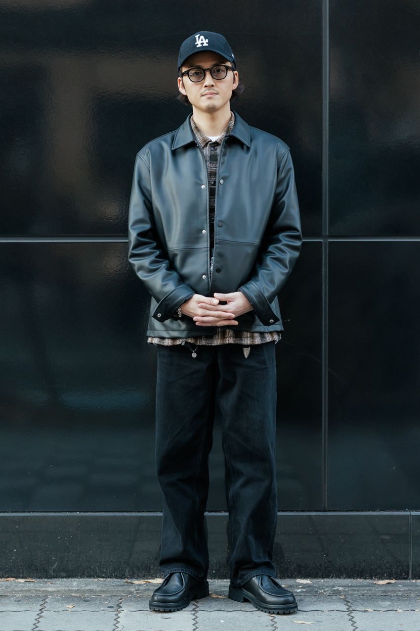 【レザージャケット×デニム】王道スタイルに変化を加えた5人のテクニックをスナップで - 7枚目の画像