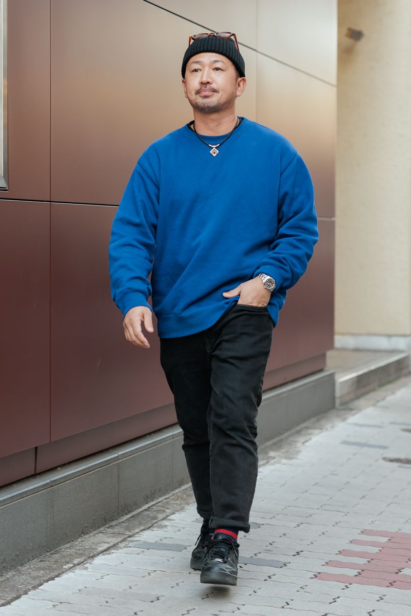 ジーユーのスウェットコーディネート | 251126-1703-14 浦田久嵩