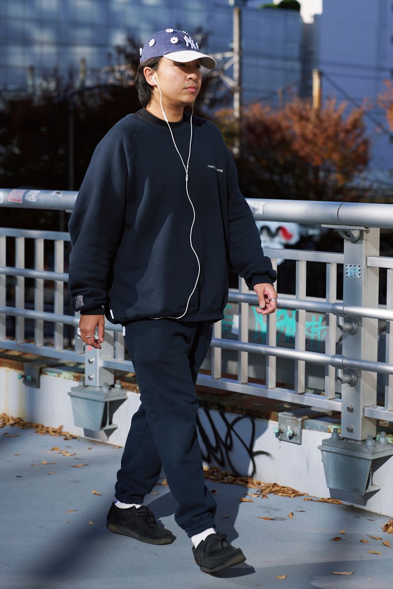 ストライプフォークリエイティブのスウェットコーディネート | 251127-1509-57 野地将仁 2枚目の写真