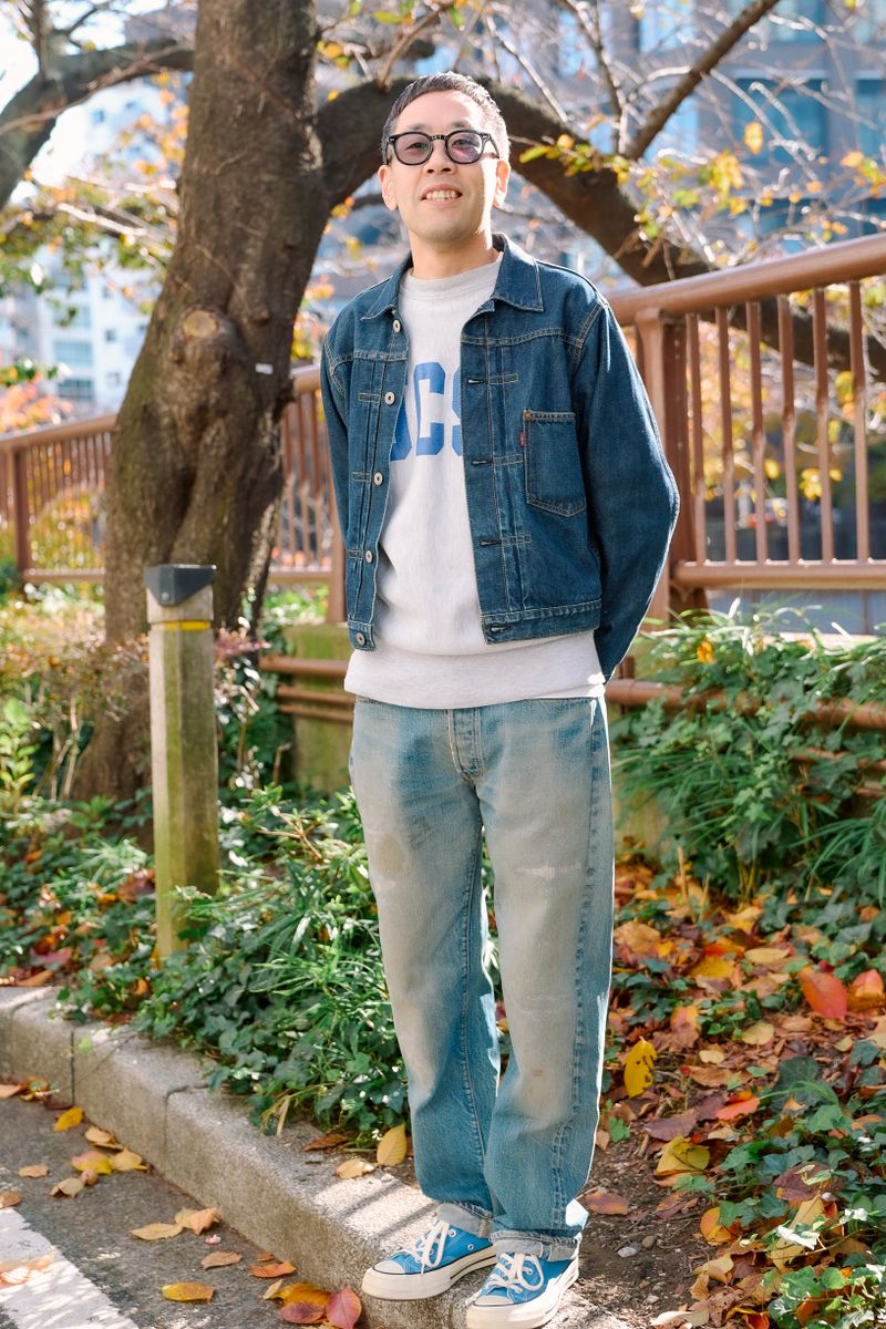 リーバイスのGジャンコーディネート | 251209-1005-07 おかのふみとし