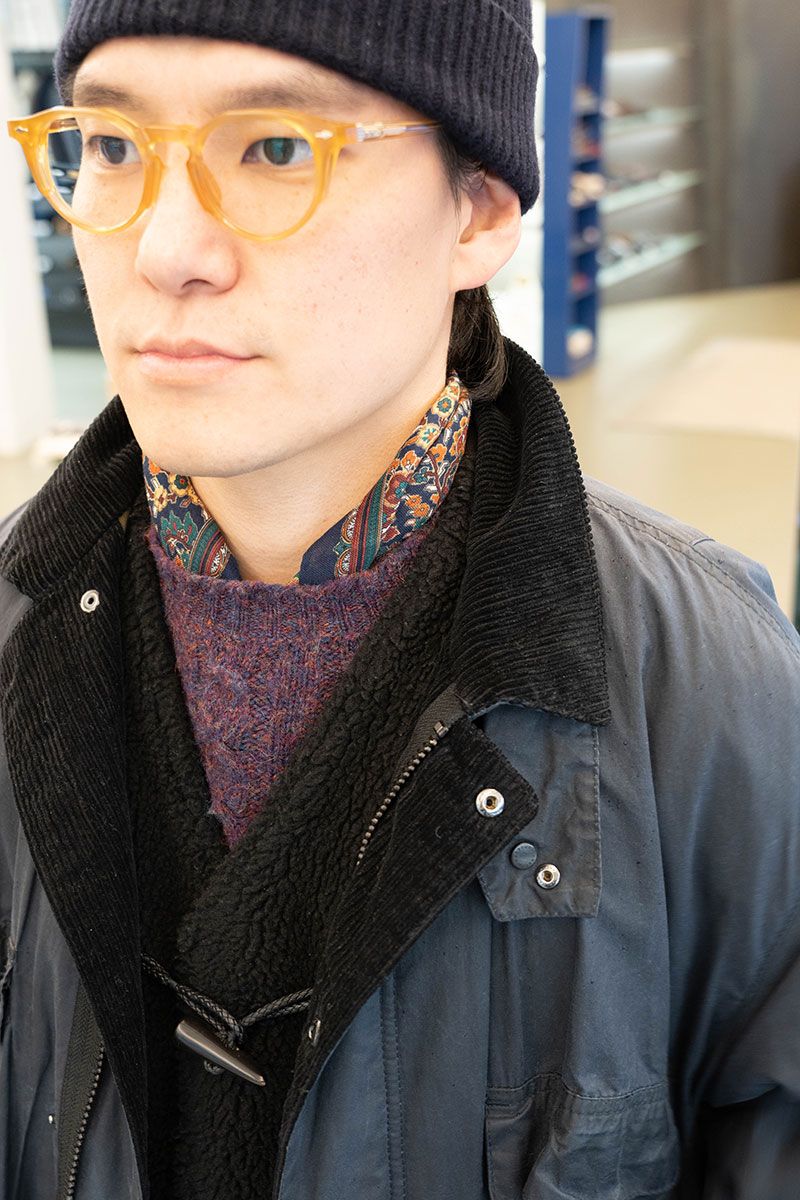 バブアー×キャプテンサンシャインのコートコーディネート | 251225-2152-52 イ・ダヒン 4枚目の写真