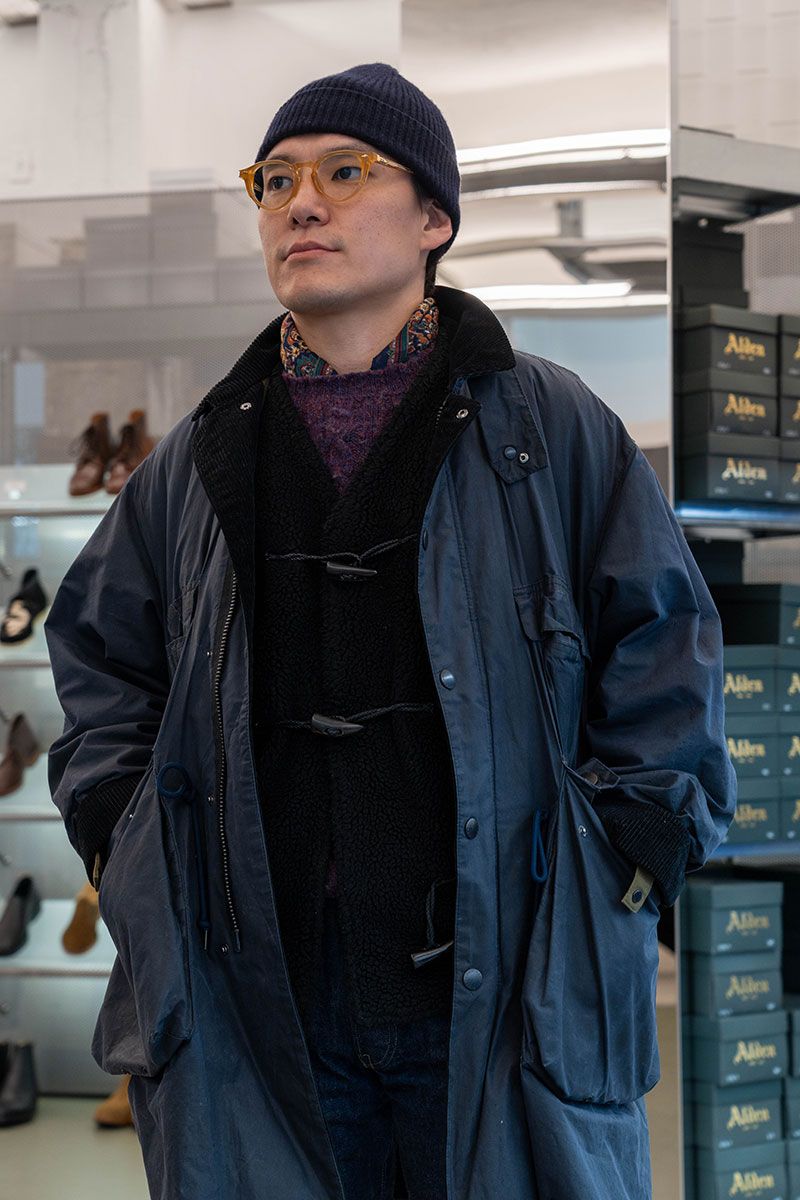 バブアー×キャプテンサンシャインのコートコーディネート | 251225-2152-52 イ・ダヒン 6枚目の写真