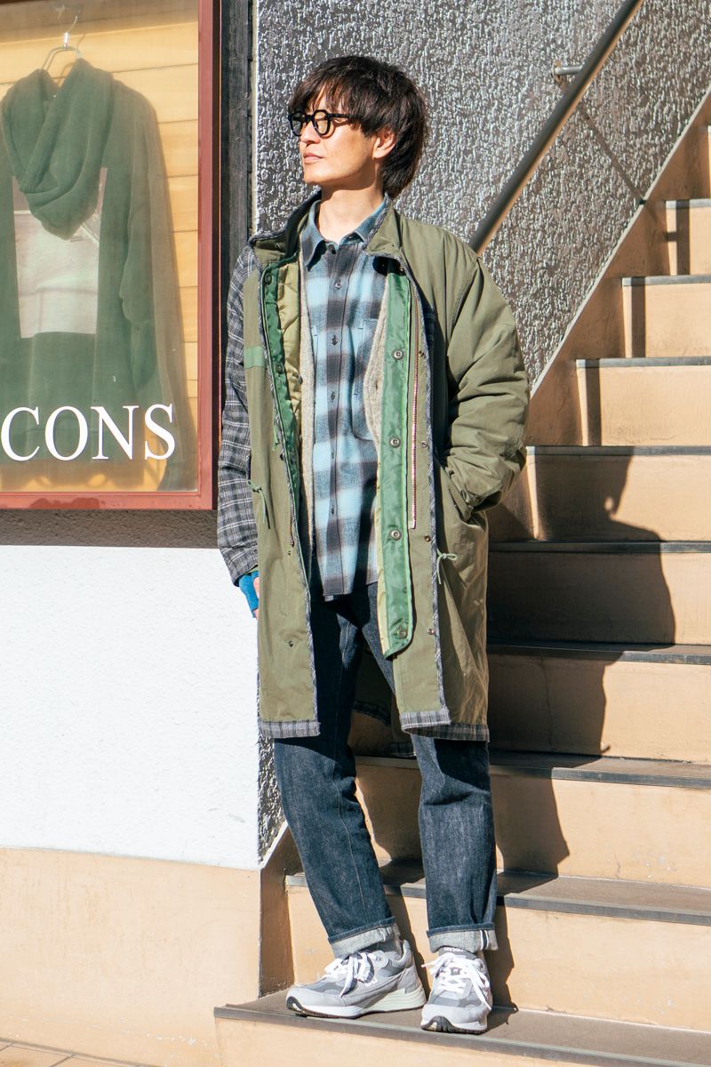 カツヨシシマダ×イコンズのコートコーディネート | 251230-1115-24 鎌田春樹 3枚目の写真