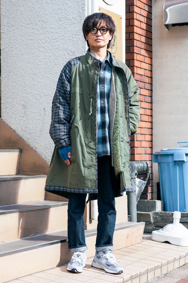 カツヨシシマダ×イコンズのコートコーディネート | 251230-1115-24 鎌田春樹
