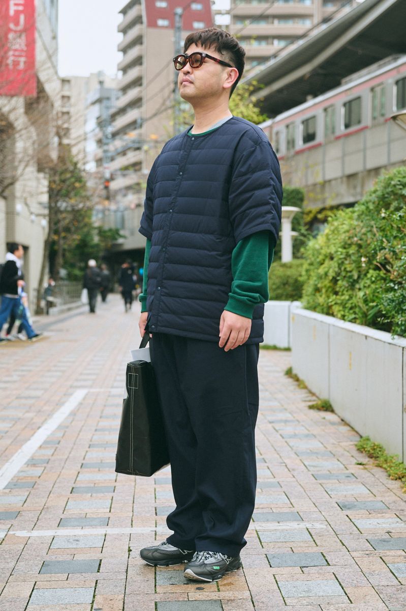 ワイドダッドのダウンジャケットコーディネート | 260102-1034-14 土屋光永 2枚目の写真