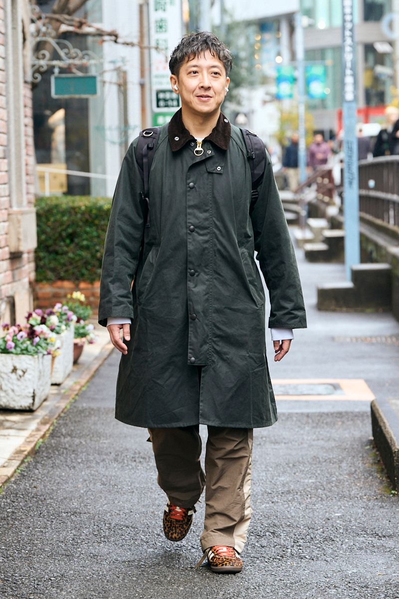 バブアーのコートコーディネート | 260103-0700-31 続 達也